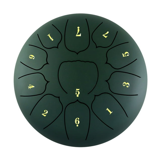 Amdohai 10 Inch Steel Tongue Drum 11 Notes Handpan Drum
