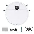 thumbnail image 3 of Nkmbld Robot Sweeper with Low Noise Operation Robotic Vacuum Cleaner 3 in 1 Rechargeable Automatic Smart Cleaner Sweeper Suction Remover, White, 3 of 8