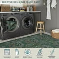 thumbnail image 4 of Floral Dark Green Area Rugs 5x7, Soft Washable Rugs for Living Room Bedroom,  Non Slip Low Pile Forest Stain Resistance Large Throw Carpet for Farmhouse Dining Room Office, Dark Green, 4 of 7