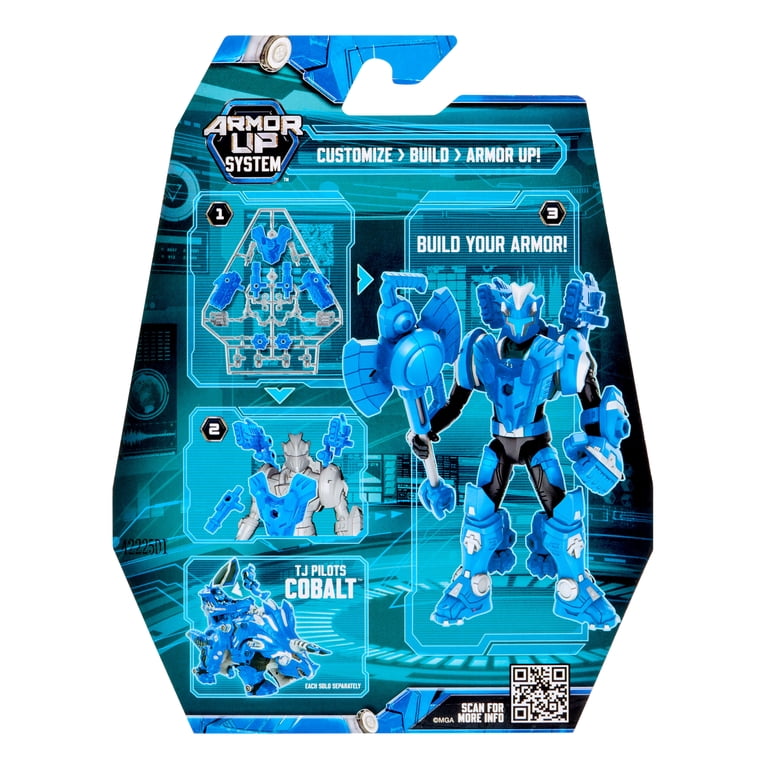 Armorsaurs Triceratops Pilot (TJ) Action Figure Toy, 3.75-Inch
