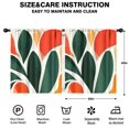 thumbnail image 2 of Blackout Kids Curtains,Abstract Leaves Childrens Insulated Curtains Set Of 2,Bedroom Essentials,Toddler Room Decor 52x63in(132x160cm), 2 of 4