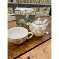 thumbnail image 2 of Delton 5.8" Porcelain Tea For One, Blue Hydrangea, 2 of 2