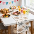 thumbnail image 4 of ZZkhGO Festive Christmas Table Runner, Vintage Striped Linen Tablecloth Art, Decor for Dining Room Party, 4 of 5