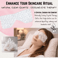 thumbnail image 3 of Clear Quartz Crystal Eye Mask – Natural Stone Eye & Face Mask for De-Puffing, Relaxation, Facial Tension Relief, Cooling Natural Stone Self-Care Ritual by This Hippie Girl, 3 of 7