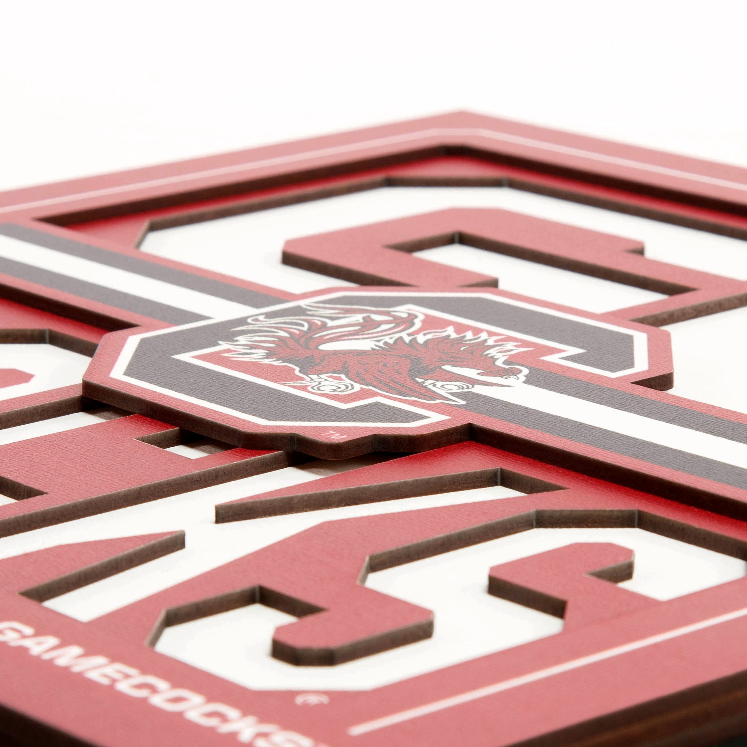 YouTheFan NCAA South Carolina Gamecocks Slogan Series 3D Wall Art