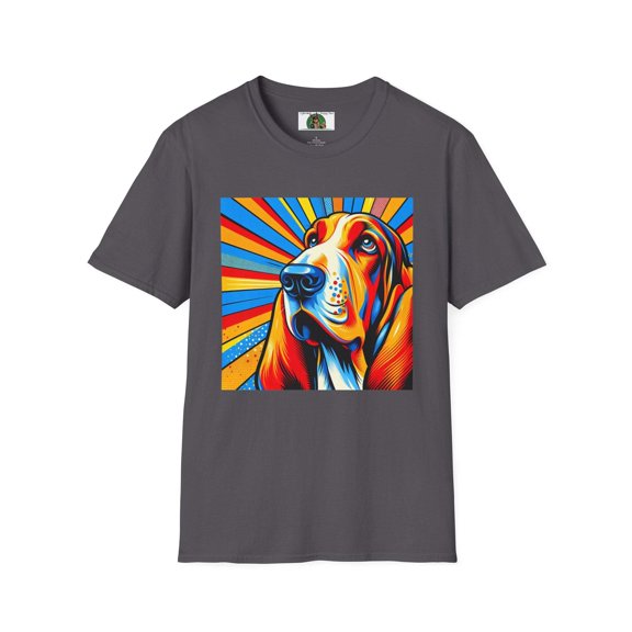 Basset Hounds PopArt5 Unisex Softstyle T-Shirt