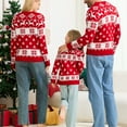 thumbnail image 7 of Christmas Family Matching Sweater Sets, Knitted Sweater Thickened Plush Warm Style, Long Sleeved Pajamas Set, Xmas Festival Pjs, Christmas Theme Pajamas, 7 of 7