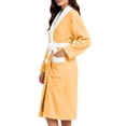 thumbnail image 7 of Ynynloco Robes for Women - Plush Fleece Kimono Bathrobe with Sash & Pockets, Full-Length Soft Warm Spa Robe College Dorm Gift, 7 of 7