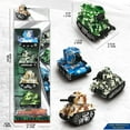 thumbnail image 3 of Godderr 4PCS Boys Car Toys,Toddler Boys Tank Car Toys,Kids Boys Alloy Car Toys,Baby Boys Pull Back Car Model Toys, 3 of 6