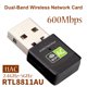 thumbnail image 3 of Tarjeta de red inalámbrica de 600M Adaptador WiFi USB de escritorio Banda dual 2.4GHz 5GHz, 3 of 6