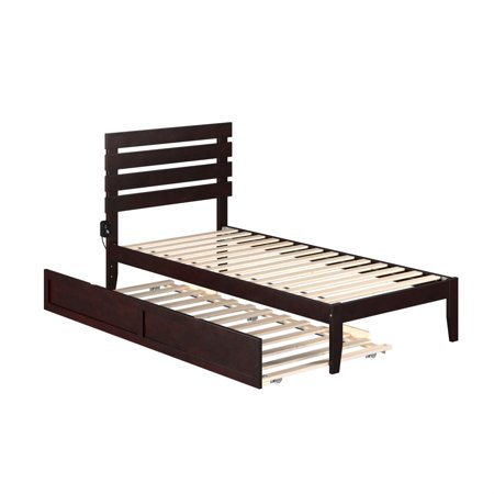 UPC: 0782219237216 | Oxford Twin Extra Long Bed with Twin Extra Long Trundle in Espresso