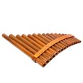 thumbnail image 1 of Pan Flute Musical Gear F-key Pipes Performance Woodwind No Burrs Smooth Surface Compact Size Lightweight Bamboo Instrument Supplies Right, 1 of 9