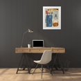 thumbnail image 3 of Villa, Milli 19x24 White Modern Wood Framed Museum Art Print Titled - Retro Electronix Mute Colored, 3 of 4