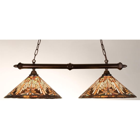 Meyda Tiffany 18858 Stained Glass / Tiffany Island / Billiard Fixture From The Cone