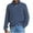 Blue Pullover for Men, variant on Stand Collar Half-Zip Stripe Knit Sweater Men Casual Pullover For Winter Gray XL