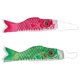 thumbnail image 1 of 2 uds Japón Koi Fish bandera carpa Streamer japonés colgante Banner cometa vela para el Día de los patio restaurante decoraciones Rosa 100cm Verde 100cm shamjiam Bandera Koinobori, 1 of 8