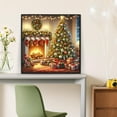 thumbnail image 3 of Christmas Tree Fireplace Diamond Painting Kits for Adults, 5D Diamond Art Kits for Adults Beginners, DIY Full Round Drill Diamond Dot Painting Gem Art Kits for Adult, Home Wall Decor 12x12 Inch, 3 of 7