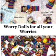 thumbnail image 2 of Muñeca Worry Eater Sam & Nala hecha a mano con tela guatemalteca, 2 of 5