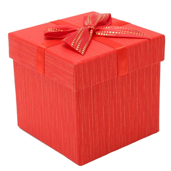 4Pcs Gift Box with Lids Xmas Gift Wrapping Boxes for Wedding Christmas Birthday Valentine's Day 3.9*3.7*3.9in