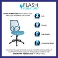 thumbnail image 4 of Flash Furniture Salerno Series High Back Light Blue Mesh Office Chair, 4 of 7