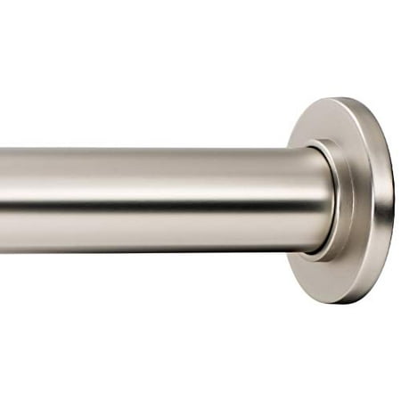 Ivilon Tension Curtain Rod - Spring Tension Rod for Windows or Shower, 24 to 36 Inch. Satin Nickel