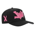 thumbnail image 3 of Arcane League Of Legends Jinx Black Retro Grandpa Snapback Hat, 3 of 7