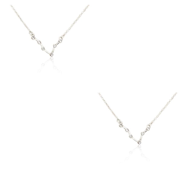 Collar de constelaciones Minnieouse 2piezas Libra Oro Piscis Plata