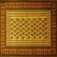 thumbnail image 1 of Ahgly Company Machine Washable Indoor Square Persian Yellow Traditional Area Rugs, 7' Square, 1 of 4