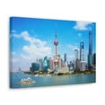 thumbnail image 5 of Shanghai Daytime Skyline Canvas Artwork Breathtaking Stunning Cityscape for Home Decor Ready to Hang, 5 of 18