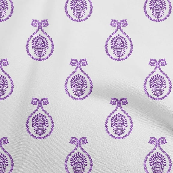 oneOone Cotton Silk Purple Fabric Block Sewing Fabric By The Yard Printed Diy Clothing Sewing Supplies 42 Inch Wide
