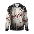 thumbnail image 1 of Fotbe Baseball Breaking Glass Chaqueta con Protección Solar UPF 50+ para Hombre y Mujer, Camisa con Capucha y Bolsillos-XX-Large, 1 of 7
