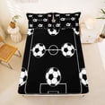 thumbnail image 5 of Erosebridal Football Sport Lover Kids Bed Sheets,Ball Games Soccer Theme King Sheets For Girls Boys 4-Piece, 5 of 6