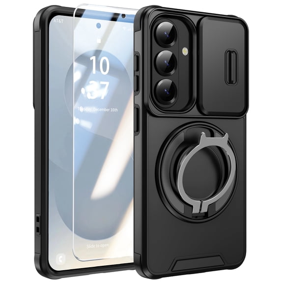 ANTSHARE for Samsung Galaxy S26 Case with Stand, Heavy Duty Shockproof Cases with Camera Cover, Phone Case for Samsung Galaxy S26