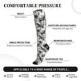 thumbnail image 3 of Lsque Hawaii Palms Pattern Sport Compression Socks for Men & Women 15-20 mmHg Knee High Nurse Pregnant Running Medical and Travel Athletic, 3 of 6