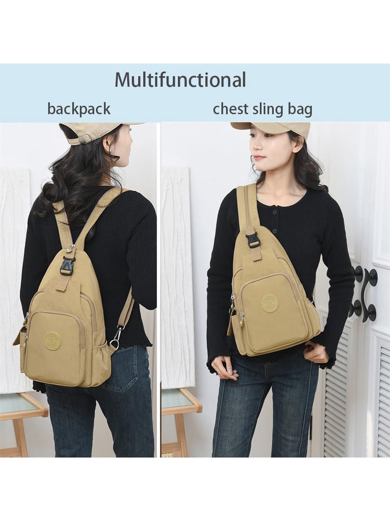 3-in-1 Convertible Anti-Theft Backpack Mini Nylon Commuter Bag Crossbody Chest Convertible Anti-Theft Crossbody Bag main image 4