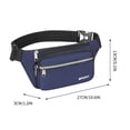 thumbnail image 3 of Bwomeauty Camping Accessories, Fashion Waist Bag Men's And Women's Casual Large Capacity Messenger Bag Men's Mobile Phone Waist Bag, Fathers Day Gifts, 3 of 3