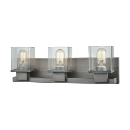 

Elk Home Hotelier 22 Wide 3-Light Vanity Light - Weathered Zinc