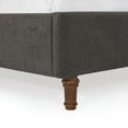 thumbnail image 5 of GDF Studio Bohdi Queen Indoor Upholstered Metal Tall Headboard Bed with Wingback,  Dark Gray, 5 of 11