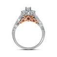 thumbnail image 2 of FB Jewels 14kt Two-tone Gold Round Diamond Bridal Wedding Ring Band Set 1 Cttw Size 8, 2 of 2