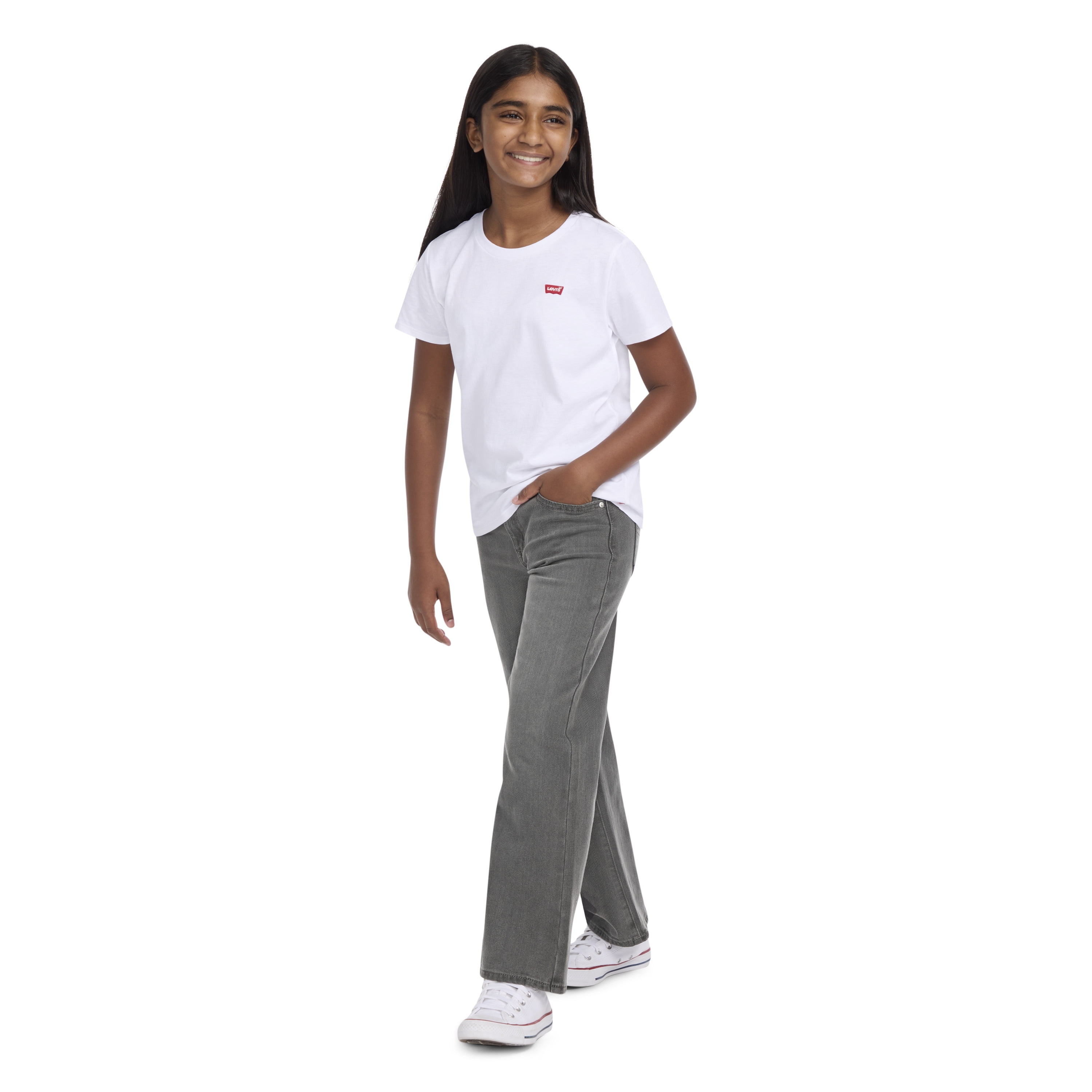 Levi Strauss Signature Girls Wide Leg Jeans, Sizes 5-18