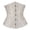 Beige, variant on Womens Lace Steel Boned Corset Trimmed Boned Overbust Waist Cinch Bustier Top Boned Bustier Shapewear Tummy Control Beige XS