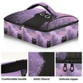 thumbnail image 2 of Iauyy Casserole Carrier for Hot Food Insulated Casserole Travel Carry Bag with Lid Food Warmer Bag for Party/Picnic,Cat Stares at The Sky, 2 of 7