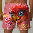 thumbnail image 4 of Mens Summer Beach Shorts Novelty Print Casual Loose Shorts on Clearance Multicolor,L, 4 of 6