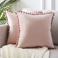 thumbnail image 5 of Fundas de almohada con partículas suaves, fundas de cojín sólidas de terciopelo para sofá, dormitorio, coche, paquete de 4 fundas de almohada decorativas para cama, 5 of 5