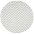 thumbnail image 2 of Safavieh Dhurries Bentley Geometric Area Rug, Blue/Ivory, 6' x 6' Round, 2 of 10
