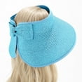thumbnail image 3 of Jalioing Summer Visors for Women Adjustable Wide Brim Sun Hat Foldable UV Protection Ponytail Beach Visor Hat, 3 of 5