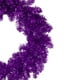 Northlight 24" Métallisé Violet Artificiel Double Guirlande de Noël Couronne - Unlit – image 3 sur 3
