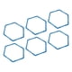 thumbnail image 5 of Anillo de entrenamiento hexagonal grueso, entrenador de fútbol deportivo, anillo de ejercicio para patios, 6 uds., 5 of 12