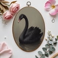 thumbnail image 7 of Moody Canvas Wall Art Black Swan Vintage Moody Animal Dark Victorian Gothic Gothic Aesthetic Rustic Oval Framed Canvas Prints Vintage Wall Hanging Decor for Home Decorations 8.6"x11.4", 7 of 7
