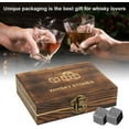thumbnail image 1 of Kyoffiie Whiskey Stones Gift Set Granite Chilling Stones Whiskey Rocks Reusable Ice Cubes Best Drinking Gift, 1 of 6